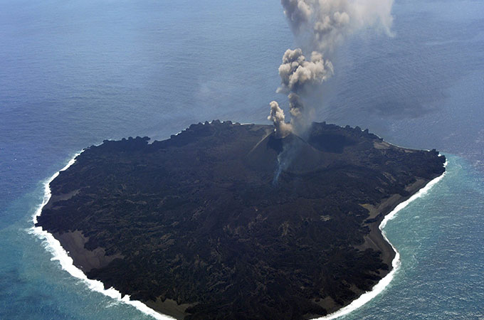 Only Active Volcano On Barren Island